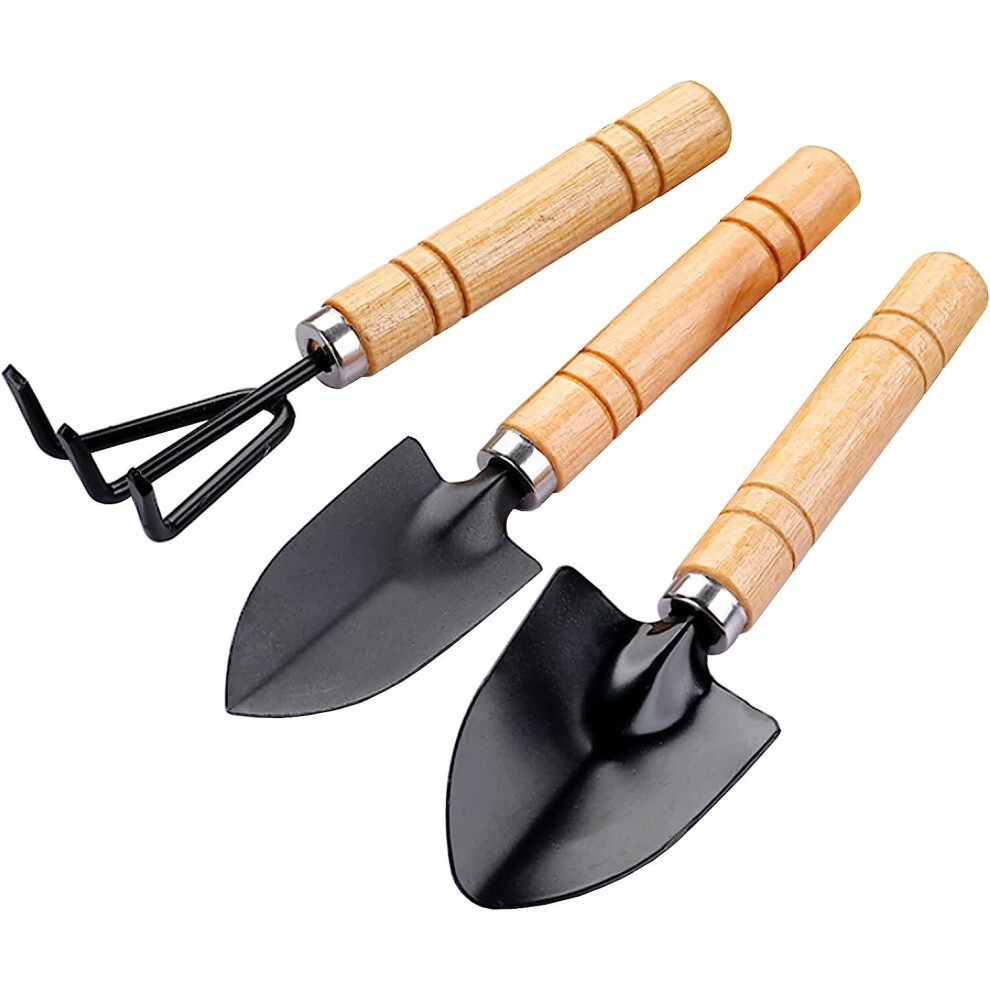 Gopatriot Memory 17Cm Mini Garden Tool Set With Spade, Garden Rake And Shovel