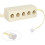 5 way socket 6P4C RJ11 telephone modular jack splitter 1