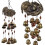 Bird's Nest Wind Chimes, Bird Chimes with 12 Wind Chimes Bronze 3