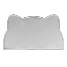 Silicone Non-slip Dog Bowl Mat Waterproof Cat Feeding Mat (Grey)