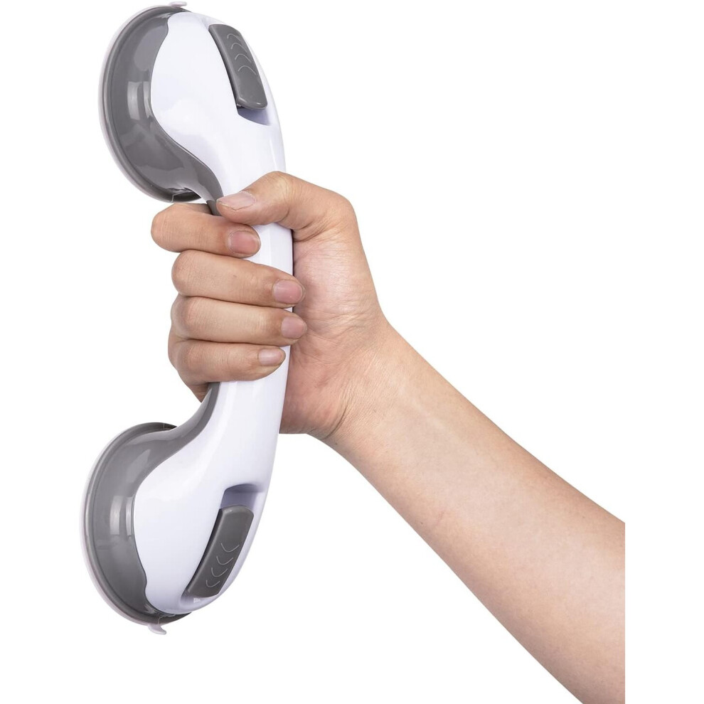 Gopatriot Memory Balance Assist Bathroom Shower Handle, Suction Cup Grab With Indicator