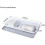 Wall Mounted Soap Dish, Large Double Drawer Design Soap Holder No Punching (White) 1