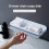 Wall Mounted Soap Dish, Large Double Drawer Design Soap Holder No Punching (White) 3