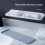 Wall Mounted Soap Dish, Large Double Drawer Design Soap Holder No Punching (White) 4