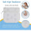 Bath Pillow, 4D Breathable Mesh Bath Pillow with 7 Strong Suction Cups 3