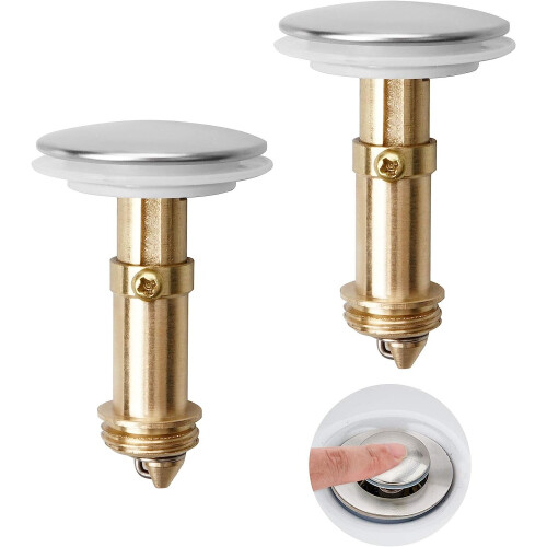 Pop button drain plug 35mm sink plug filter 1
