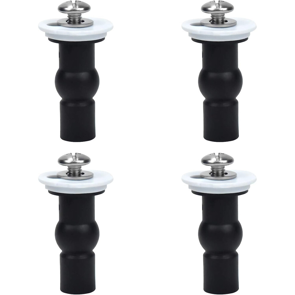 4-Pack Toilet Seat Hinge Screw Fixtures 9365884482627