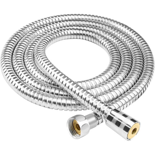 Shower Hose 2m Stainless Steel 79" Extra Long Chrome Plated Replacement 2