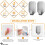 Self Adhesive Hooks 2 Pack, 3M Wall Mount Strong Adhesive Hooks 4