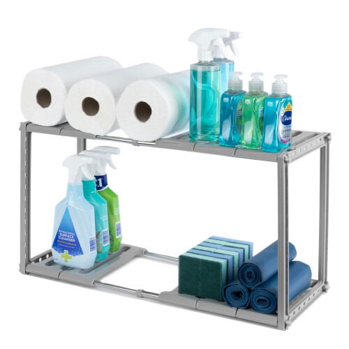 LIVIVO LIVIVO Adjustable Under Sink Shelf Storage Organiser