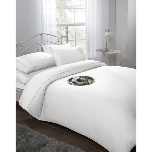 Duvet Set Ritz Double Bed White