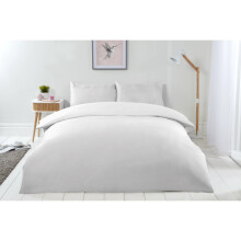 Microfibre Duvet Set Double Bed White