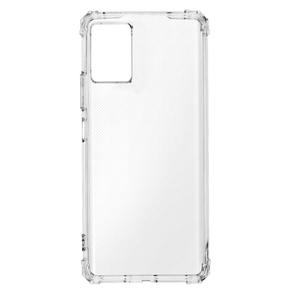 Case for Motorola Moto E13 Flexible Silicone Reinforced Corners Transparent