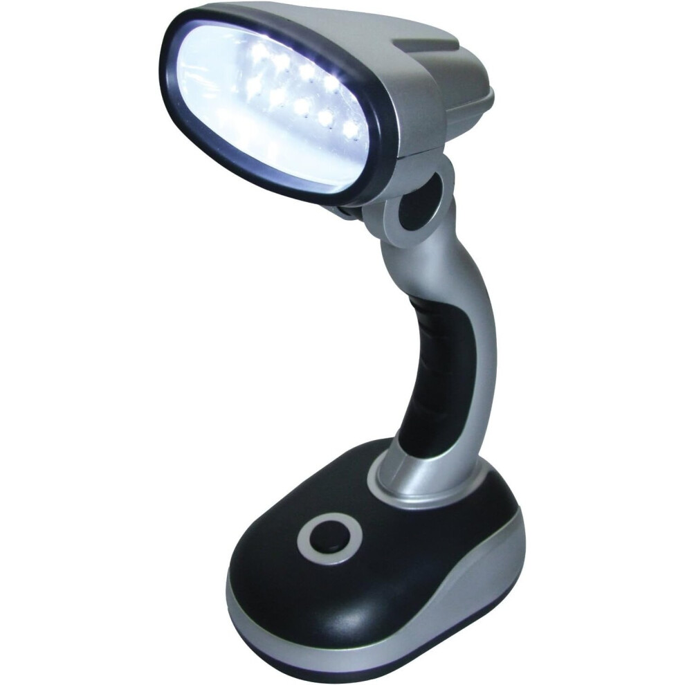 Gopatriot Memory 12 Led Portable Desk Lamp Flexible Cordless Strong Battery Operated Light