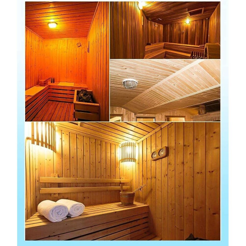 E27 Threaded Sauna Room Explosion-proof, High Temperature and Moisture-proof Round Lamp Lighting 2