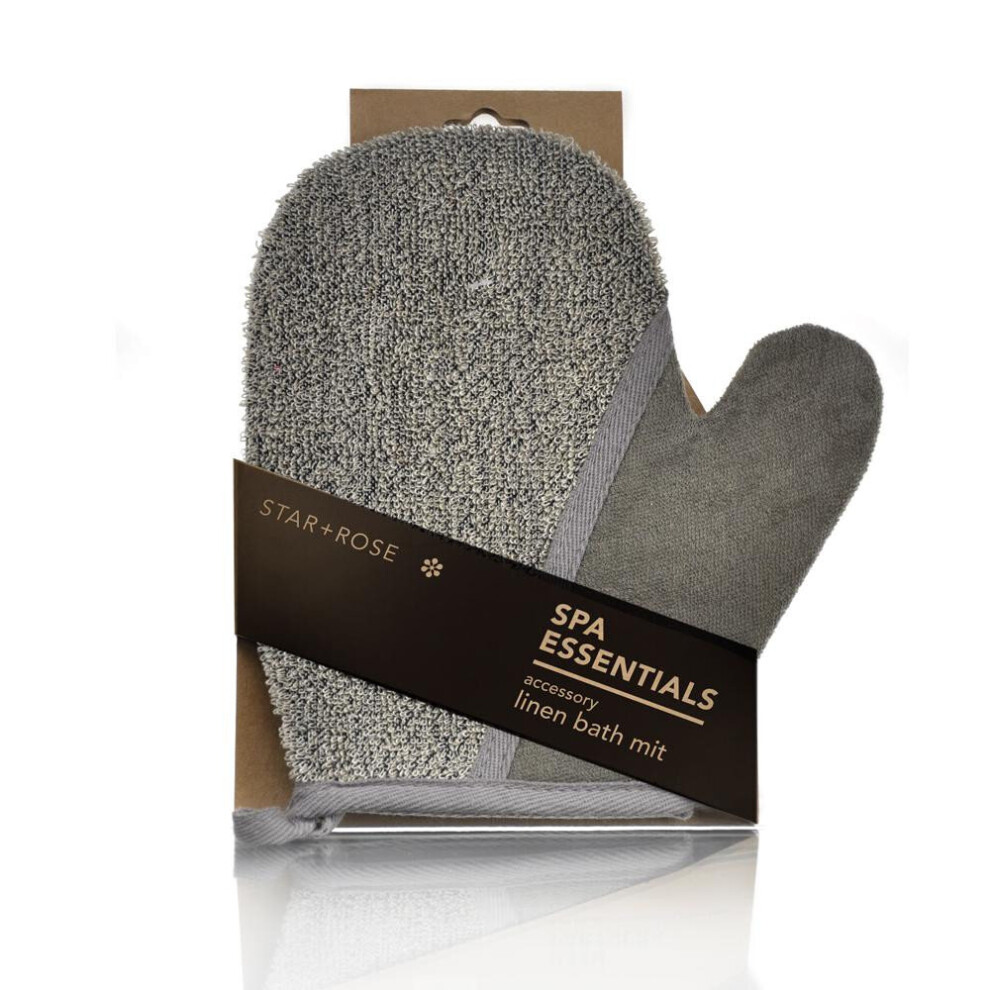 Star & Rose Star + Rose Spa Essentials Linen Bathing Mitt