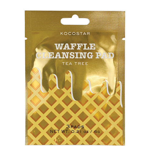 Kocostar Tea Tree Waffle Cleansing Pads - Pack of 3