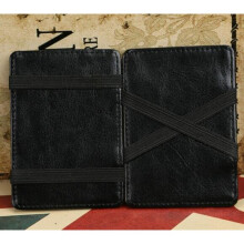 High Famous PU Leather Magic Wallets Men Money Clip Dollar Purses Retail and !