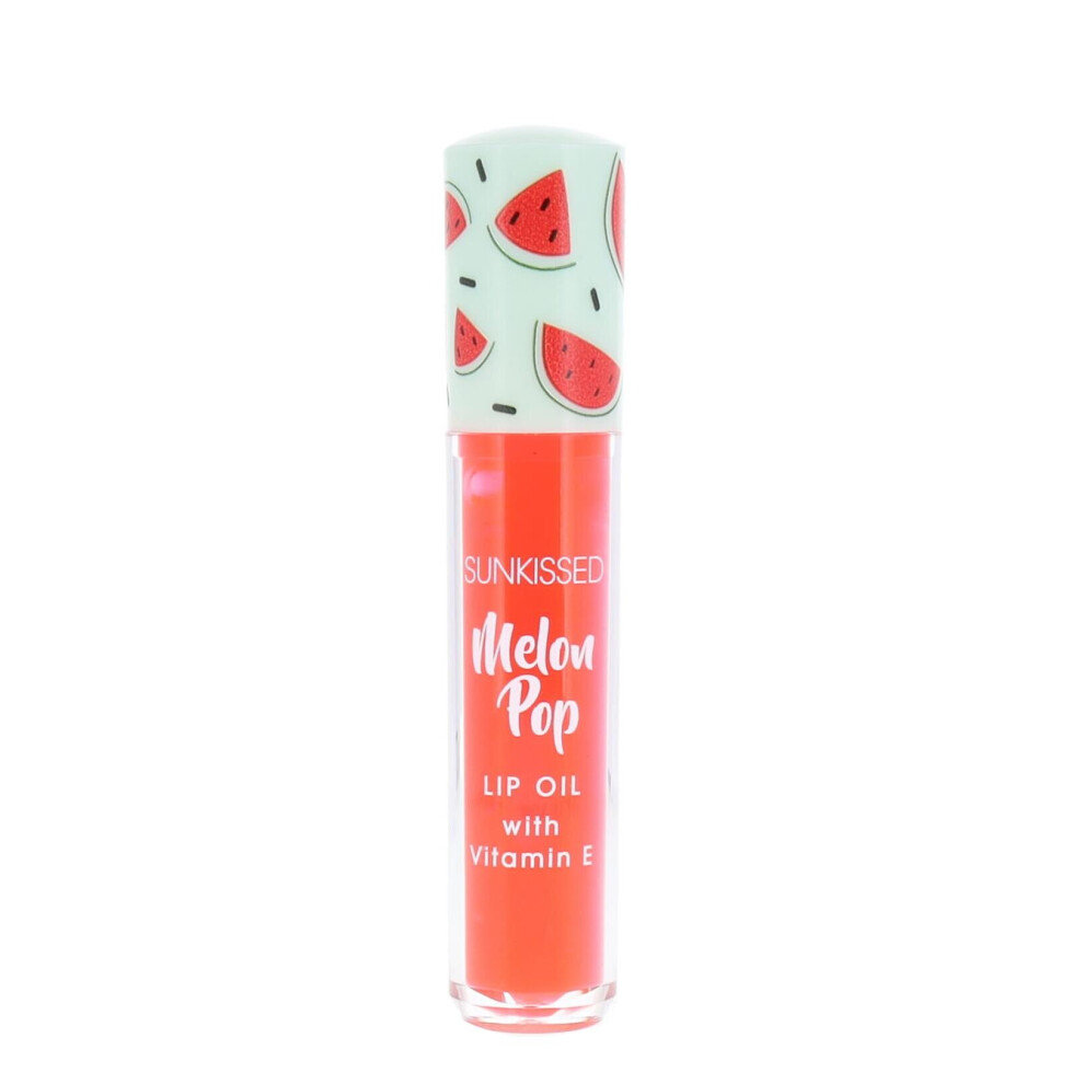 Sunkissed Melon Pop Lip Oil 4.2ml Enriched with Vitamin E, Jojoba Oil - Vegan