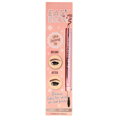 Sunkissed Easy Eye Brow Pencil Light Medium 0.1g