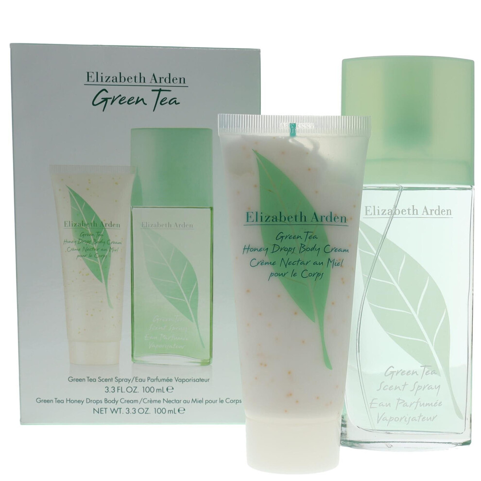 Elizabeth Arden Green Tea 100ml Eau de Parfum & 100ml Honey Drops Body Lotion Gift Set for Women