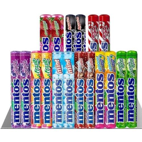 ( Pack Of 12) Mentos Mint Selection Box Flavours Includes