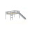 Birlea Kids Slide Bed Frame Grey Wood Mid Sleeper 3FT Single 90cm Birlea Frankie Pine 10
