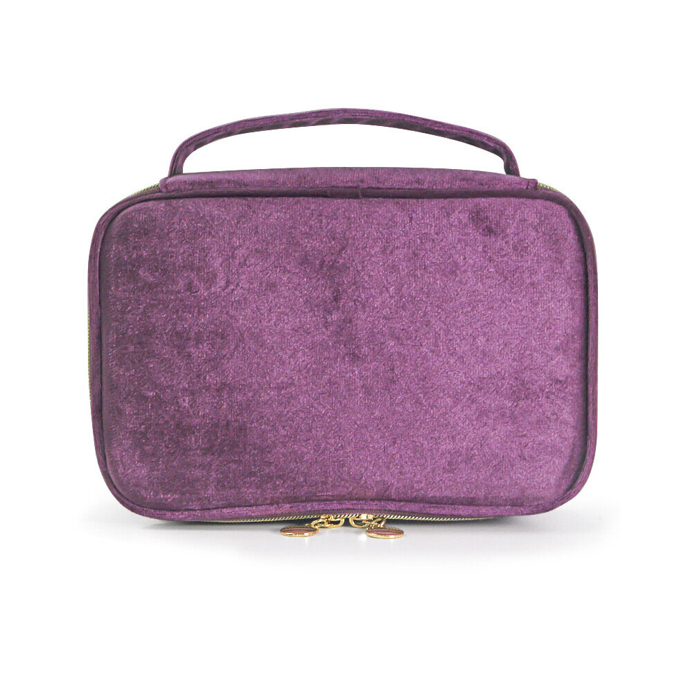 Multicoloured Flannel Makeup Bag Portable Portable Cosmetic Storage Bag Large Capacity Travel Cosmetic Case