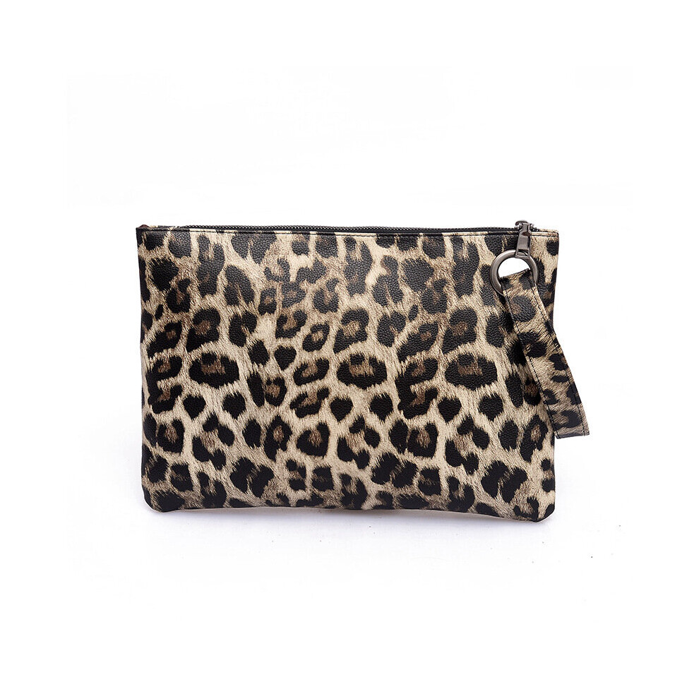 Casual Bags for Women Animal Print Leopard Clutch Female Leather Wallet Messenger Bag Ladies Handbag