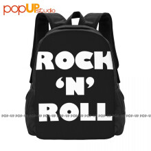 Rock N Roll Backpack Large Capacity Gym Foldable Shopping Bag Riding Backpack