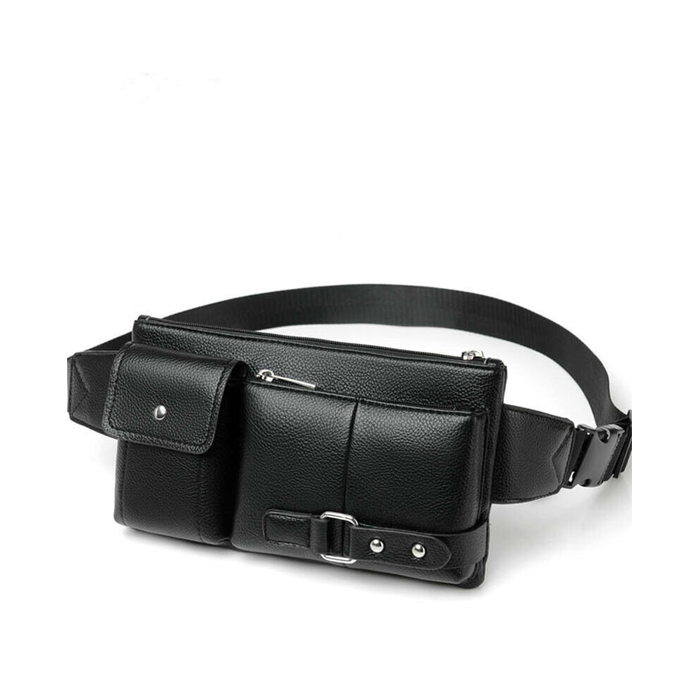 Unisex Waist Pack Belt Bag Classic PU Leather Fanny Pack Waterproof Hip Belt Waist Bag Outdoor Leisure Travel Fanny Pack Purse-image-OPC-PBSWTSH-NEW