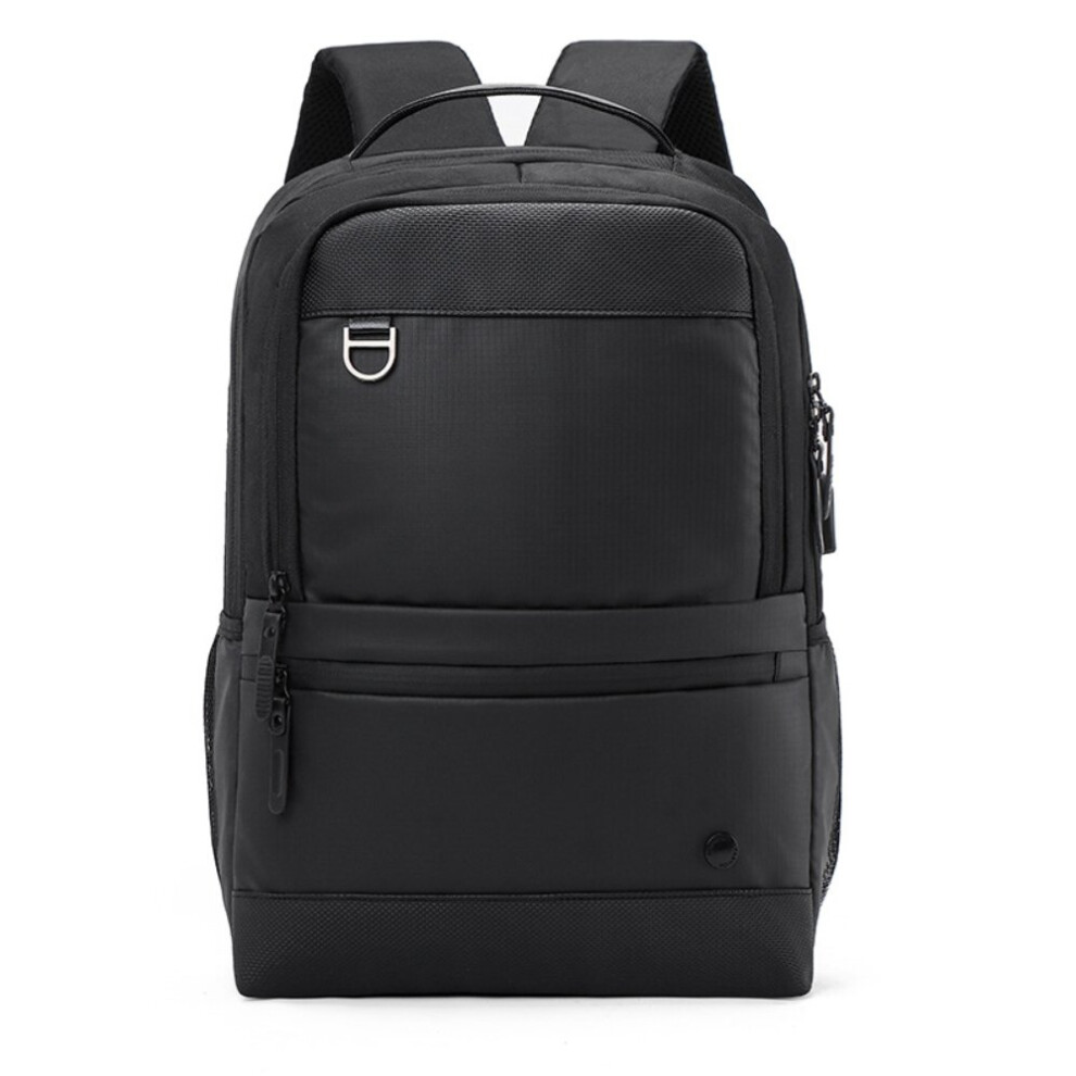 Oxford Cloth Backpack Men's Usb Charging Backpack 15.6 Inch Computer Bag Large Capacity Travel Bag Black 885655891032