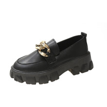 spring and Autumn Chain muffin thick sole breathable college single shoes