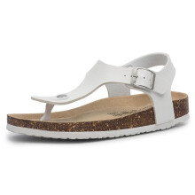 Women Men Summer Soft Cork Casual Sandals Beach Slides Slippers Flip Flops Non-slip Buckle Strap Couples Indoor Outside Shoes