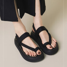 Women Summer Sandals Flat Platform Flip Flops Footbed Shoes Flat Heel Rome Sandals Slingback Back Strap Beach Shoes