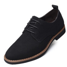 High Suede Leather Soft Shoes Men Loafers Oxfords Casual Male Formal Shoes Spring Lace-Up Style Men's Shoes uik89
