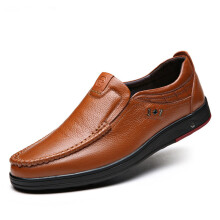 Men's Casual Loafers Leather Formal Shoes for Men Retro Flats British Slip on Mocassins Zapatos Casuales Hombre