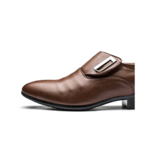 Men's Pointed Toe Casual Leather Soft Low-top Solid Formal Business Mens Loafers Men-shoes Shoes