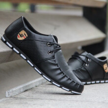 spring and autumn men's belt peas shoes set foot breathable wear comfortable casual shoes