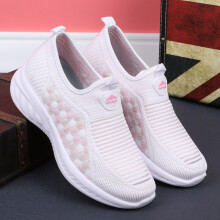 Casual Shoes Woman's Mesh Breathable Slip on Flat Shoes Ladies Loafers Comfortable Lightweight Sneaker Socks Women Loafer