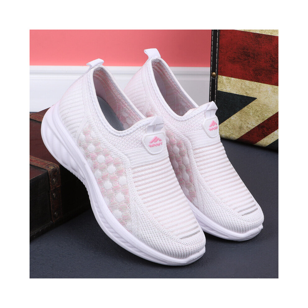 New Women's Casual Shoes Woman's Mesh Breathable Slip On Flat Shoes Loafers Comfortable Lightweight Sneaker Socks Loafer Multicoloured