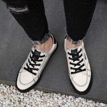 Men Dress Shoe Summer Cloth Shoes Men's Shoes Sets Of Student Sneakers Casual Canvas Shoes Gray Shoes
