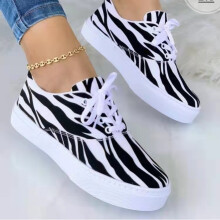 Women Sneakers Canvas Shoes Lace Up Casual Shoes Woman Flats Shoes Candy Breathable Shoes Ladies Espadrilles