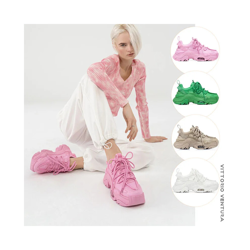 Pink dad sneakers online