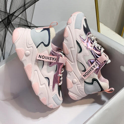 Pink dad sneakers online