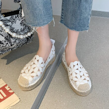 Autumn Women Loafers Shoes Plus 43 Espadrille Graffiti Comfort Flat Platform Creepers Shoes Slip On Shoes Women Footwear Ladies
