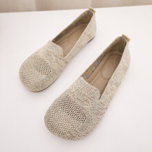 Casual Shoes Women Sneakers Square Toe Hollow Flats Loafers Non-slip Espadrilles