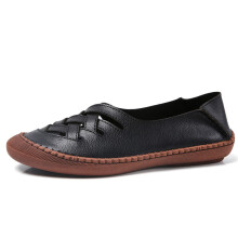 big size 45 leather Boat Shoes Casual women shoes woman easy for walking comfortable flats