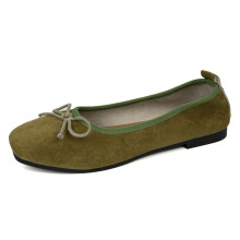 Round Toe Casual Sports Shoes Female Mocasin Spring and Summer Candy Espadrille Flat Heel Knot Ballet Flat Loafers