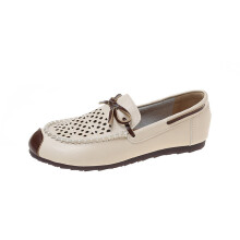 Boat Shoes Woman Summer Hollow Out Loafers Ladies Flat Comfortable Moccasins Soft Sole Driver Shoes Femme